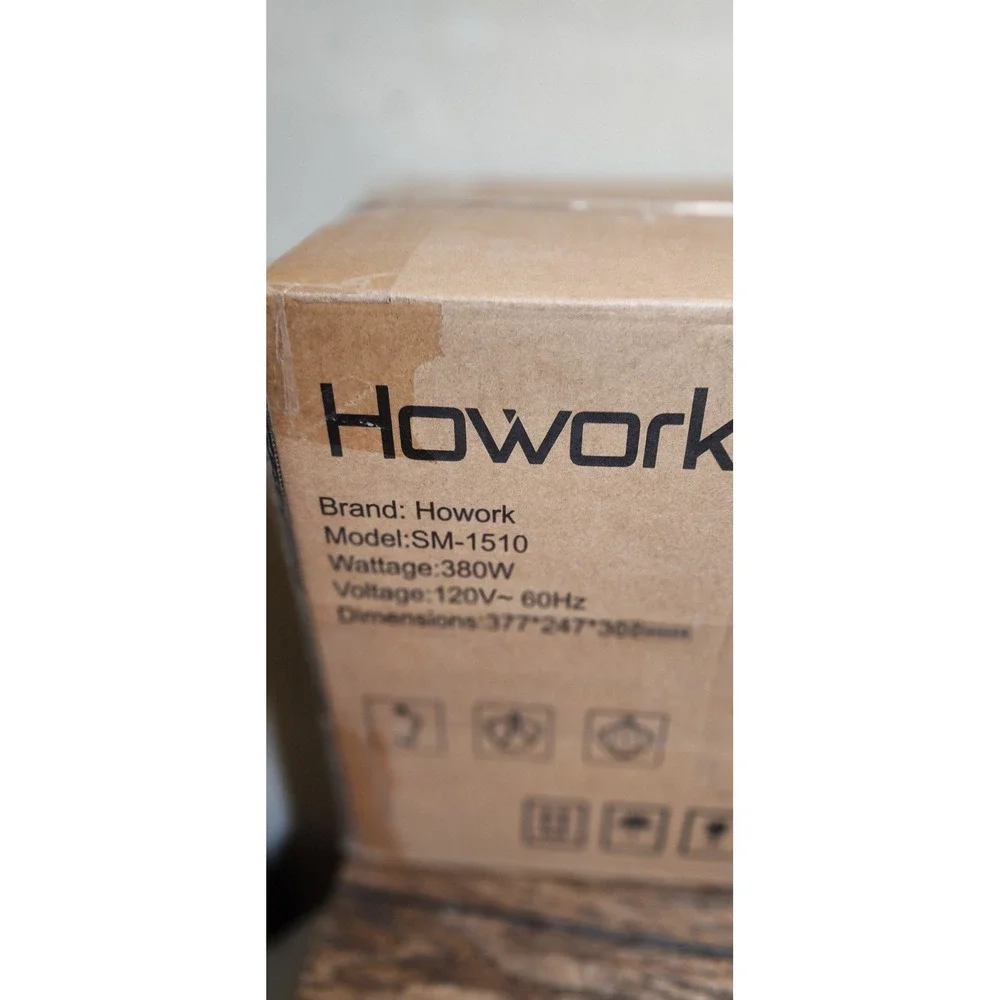 Howork 7Qt Stand Mixer SM-1510 10-Speed Tilt-Head Electric Food Mixer Silver